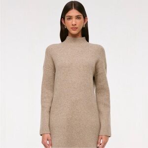 Abercrombie and Fitch Easy Mockneck Mini Sweater Dress
